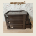 Міні-комод органайзер 3 ящики R-plastic Коричневий 35х25,5х28 см