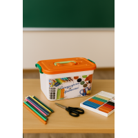 Контейнер для канцелярських дрібничок з вкладкою 27×19×16 см Контейнер для канцелярських дрібничок з вкладкою 27×19×16 см