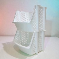 Модульная этажерка из 2 секций, белая, 35×30×50 см Модульная этажерка из 2 секций, белая, 35×30×50 см