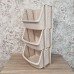 Модульный органайзер для хранения 15 л, Бежевый, 35×30×25 см — 1 секция