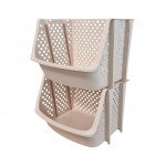 Модульна етажерка з 2 секцій, Бежева, 35×30×50 см