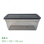 Контейнер Прайм 3,6 л, прозоро-чорний Контейнер Прайм 3,6 л, прозоро-чорний