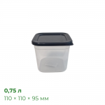 Контейнер Прайм 0,75 л, прозорий