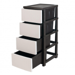 Комод R-plastic Ротанг Чорно-білий Комод R-plastic Ротанг Чорно-білий