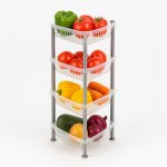 Етажерка кутова Bursev 5158 90 Прозора 38х33х81см Етажерка кутова Bursev 5158 90 Прозора 38х33х81см