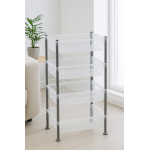 Етажерка пластикова Bursev 5158 92 Прозора 39,5×30×80 см