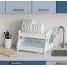 Сушка для посуды двухуровневая с двумя поддонами R-plastic Белая