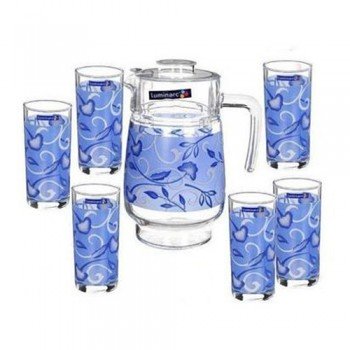 Набор для воды Luminarc Blue Flora 7 пр N9665