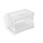 Сушка для тарілок двох'ярусна R-plastic Біла