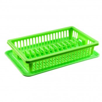 Сушка для тарілок одноярусная R-plastic Салатова