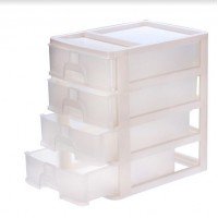 Міні-комод органайзер 4ярусний R-plastic Білий