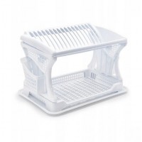 Сушка для посуды двухярусная Dunya 07201-100 Белый Сушка для посуды двухярусная Dunya 07201-100 Белый