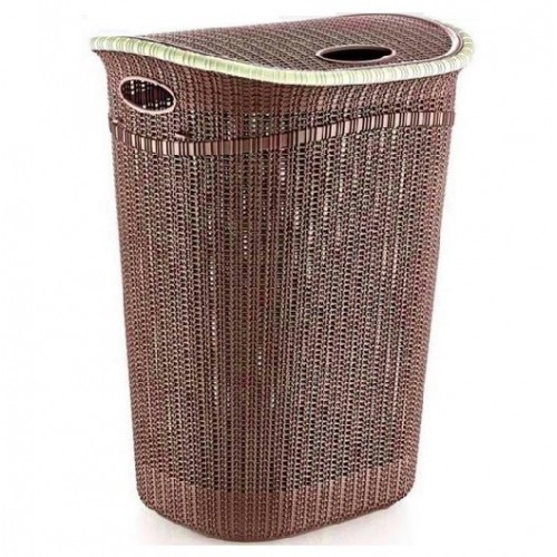 Корзина для белья Irak Plast Knit 52 л LA-150 Коричневый