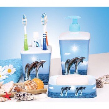 Набір аксесуарів для ванної Дельфіни