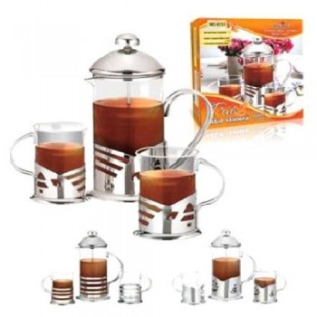 Френч-прес Stenson 600 мл і 2 склянки 200 мл