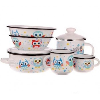 Дитячий набір посуду Epos 163 Сови Дитячий набір посуду Epos 163 Сови