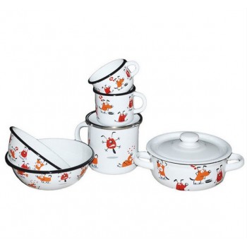 Дитячий набір посуду Epos 163 Веселі собаки