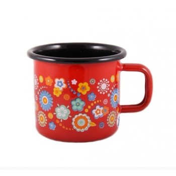 Кружка Metrot Квіти на червоному 0,25 л Кружка Metrot Квіти на червоному 0,25 л