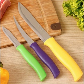 Набір ножів Tramontina Athus різнокольорові