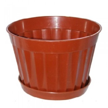Квітковий горщик Гемопласт коричневий
