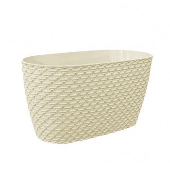 Квітковий горщик балконний Elif Knit 449 Бежевий