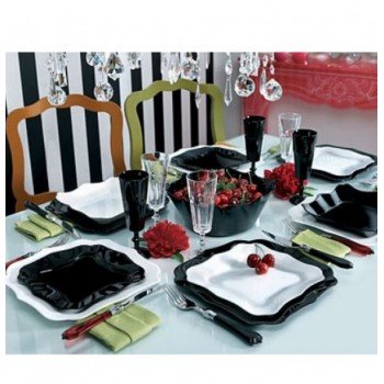 Сервиз Luminarc AUTHENTIC blackwhite 19 предметов