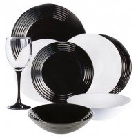 Сервіз Luminarc Harena Black White N2243 24 предмета