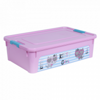 Контейнер Алеана Smart box с декором Pet Shop 14 л Розовый-Розовый Контейнер Алеана Smart box с декором Pet Shop 14 л Розовый-Розовый