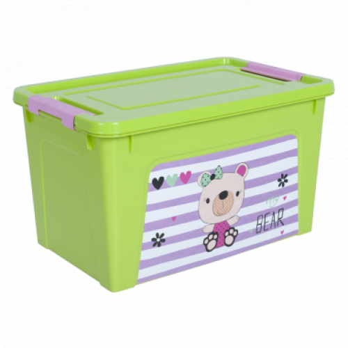 Контейнер Алеана Smart box з декором Pet Shop 3,5 л Оливковий-Оливковий