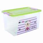 Контейнер Алеана Smart box с декором Pet Shop 3,5 л Прозрачный-Оливковый Контейнер Алеана Smart box с декором Pet Shop 3,5 л Прозрачный-Оливковый
