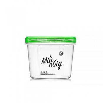 Ємність кругла Народний продукт Мій обід 0,3 л Зелений