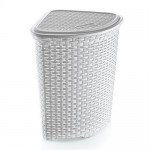 Кошик для білизни кутовий Dunya Rattan 05005-100 Білий Кошик для білизни кутовий Dunya Rattan 05005-100 Білий