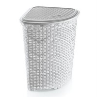 Угловая корзина для белья Dunya Rattan 05005-100 Белый