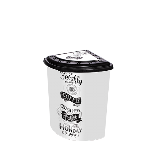 Корзина угловая Elif Белый кофе 338-31