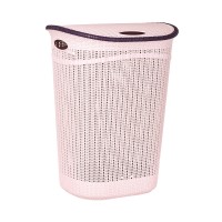 Кошик для білизни Irak Plast Knit 52 л LA-150 Рожевий Кошик для білизни Irak Plast Knit 52 л LA-150 Рожевий