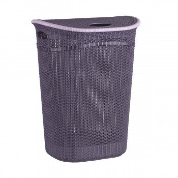 Кошик для білизни Irak Plast Knit 52 л LA-150 Фіолетовий Кошик для білизни Irak Plast Knit 52 л LA-150 Фіолетовий