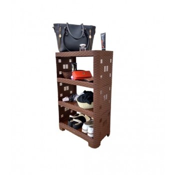 Етажерка Plasticscraft Ротанг 4 полиці Коричневий