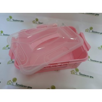 Контейнер з вкладишем-органайзером Рожевий