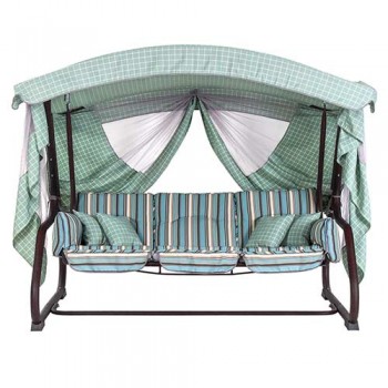 Гойдалки садові Vitan Аліса Блакитна вертикальна смужка Гойдалки садові Vitan Аліса Блакитна вертикальна смужка