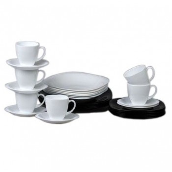 Столовый сервиз Luminarc Carine white and black N1500 30 предметов