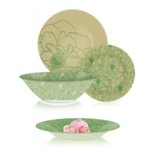 Сервиз столовый Luminarc Big Flower Green Q4856 46 предметов