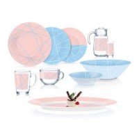 Сервиз столовый Luminarc Delnice Pink Q4941 46 предметов Сервиз столовый Luminarc Delnice Pink Q4941 46 предметов