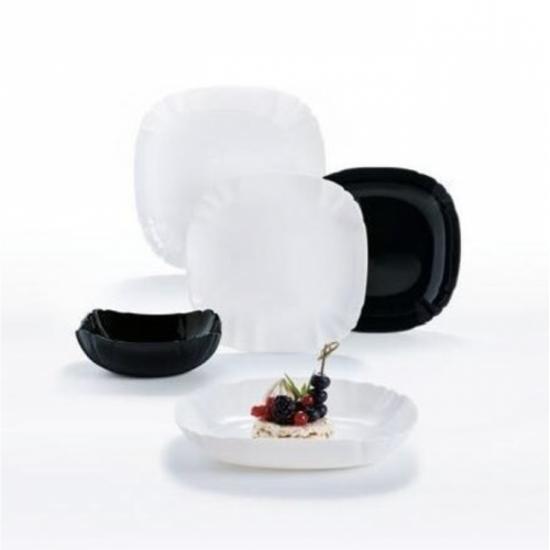 Сервіз столовий Luminarc Lotusia Black White Q3022 19 предметів 