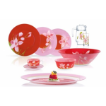 Сервіз столовий Luminarc Red Orchis N4828 46 предметів Сервіз столовий Luminarc Red Orchis N4828 46 предметів