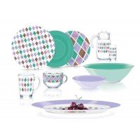 Сервиз столовый Luminarc Rombi Purple Q4145 46 предметов Сервиз столовый Luminarc Rombi Purple Q4145 46 предметов
