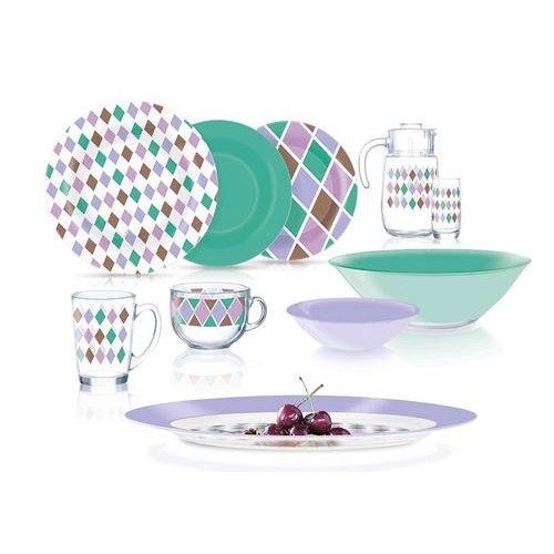 Сервиз столовый Luminarc Rombi Purple Q4145 46 предметов