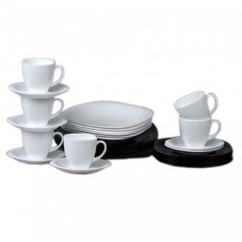 Столовий сервіз Luminarc Carine white and black N1500 30 предметів