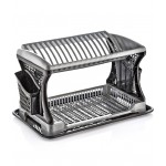 Сушка для посуду двоярусна Dunya 07201-411 Металік