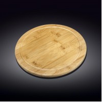 Сервірувальна дошка кругла Wilmax Bamboo WL-771091 Сервірувальна дошка кругла Wilmax Bamboo WL-771091