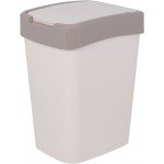 Ведро для мусора 18 л Алеана Евро 122067 Белая роза-Какао Ведро для мусора 18 л Алеана Евро 122067 Белая роза-Какао